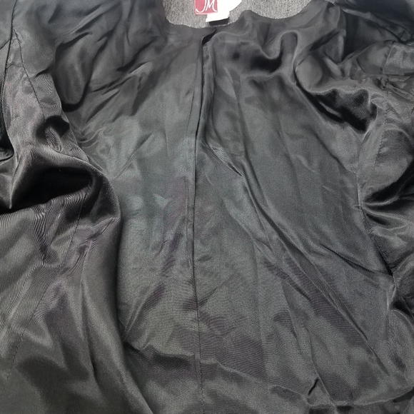 JM Collection Herringbone Suit Blazer Business Jacket - Picture 7 of 13